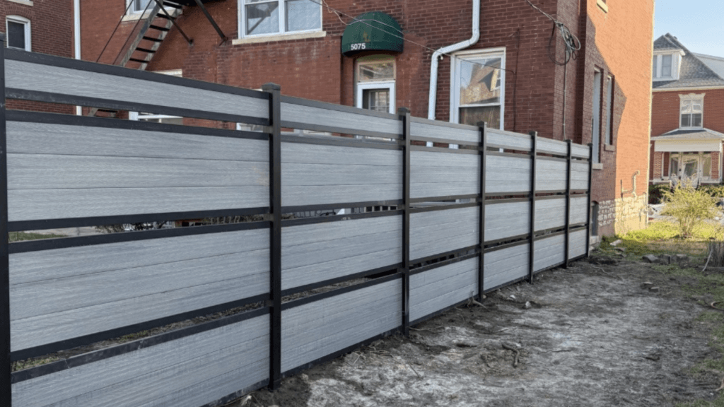 Storm Grey Triple Semi-Private Composite Fence. What is Composite Fencing?