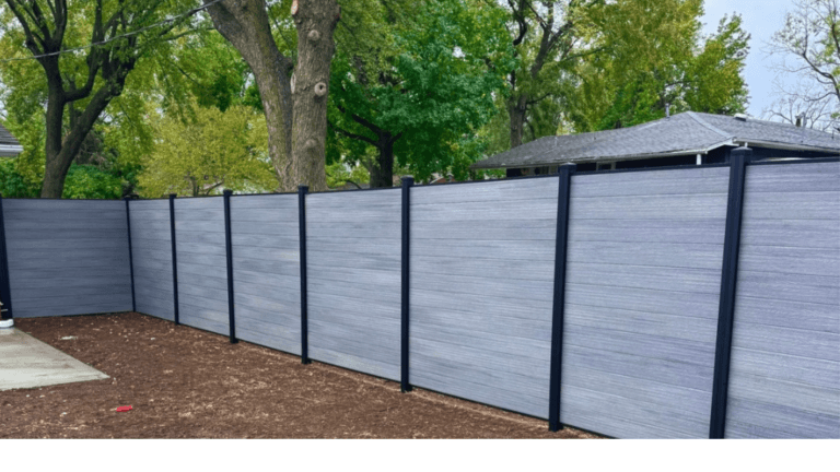 Storm Grey composite fence